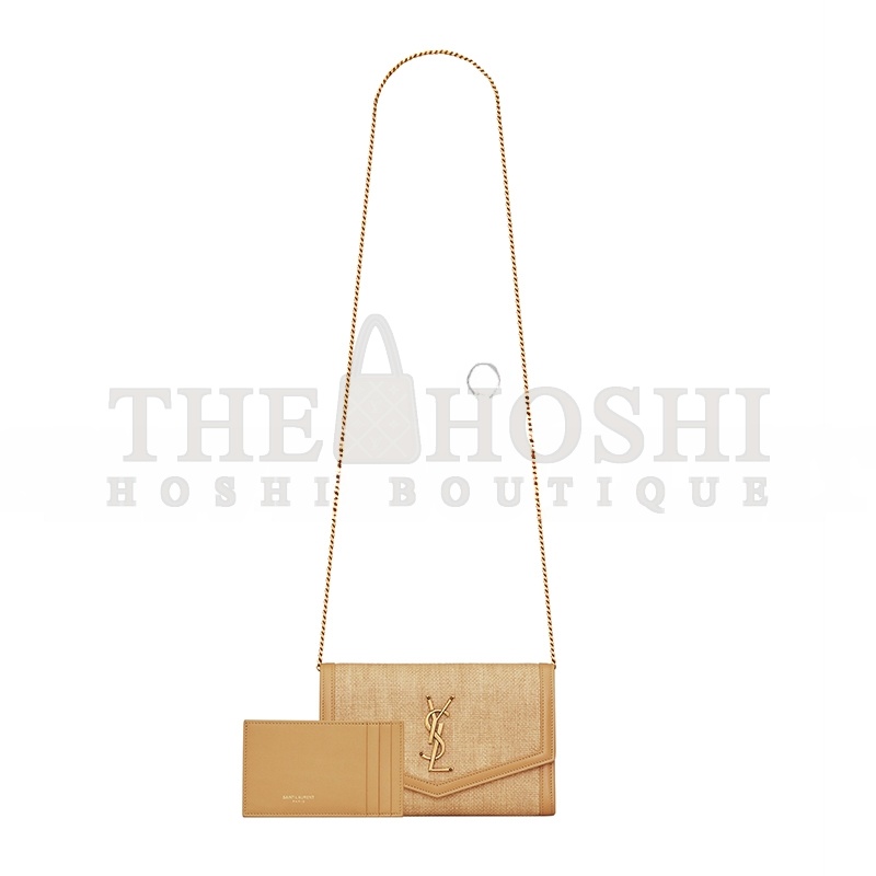 Y51 UPTOWN CHAIN WALLET IN MICRO RAFFIA 6077882UF1W9985 (19*12*3cm) Master Quality